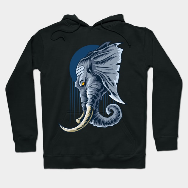 Elephant Hoodie by Norzeatic